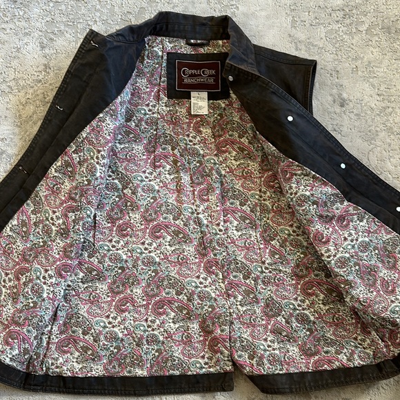 Cripple Creek Ranchwear Womens Brown Vest size Large - Picture 2 of 5